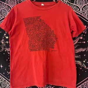 Georgia Cities Graphic Tee Shirt